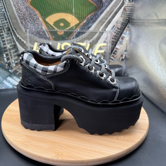 JOHN FLUEVOG FIZZY FLOWERY Y2K KAWAII GOTH GRUNGE PUNK PLATFORM WOMEN Sz 6 SHOES - Picture 4 of 16